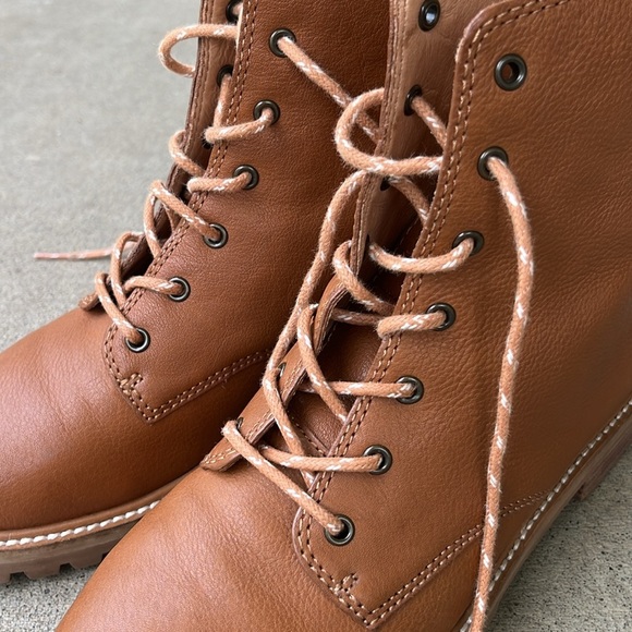 MADEWELL The Clair Lace-Up Boot in Leather Size 6 - Picture 5 of 15